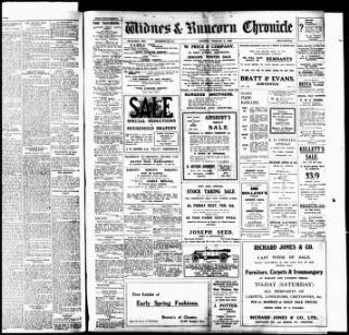 cover page of Widnes & Runcorn Chronicle published on February 2, 1924