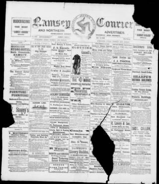 cover page of Isle of Man Courier published on May 4, 1900