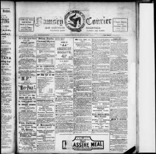 cover page of Isle of Man Courier published on February 2, 1906