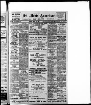cover page of St. Neots Advertiser published on November 17, 1916