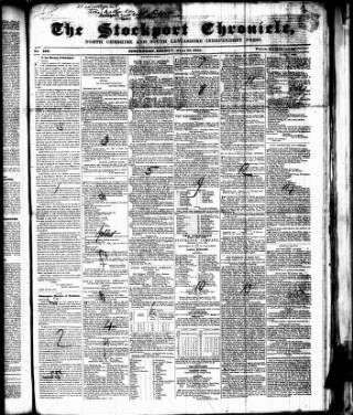 cover page of North Cheshire Reformer published on June 18, 1841