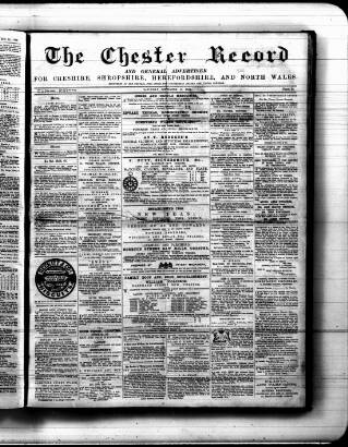 cover page of Chester Record published on September 17, 1859