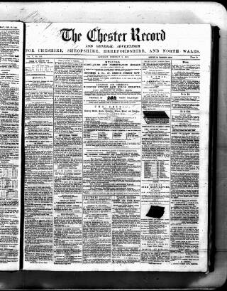 cover page of Chester Record published on February 2, 1861