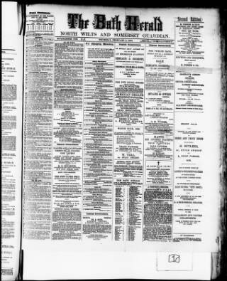 cover page of Bath Herald published on February 2, 1893