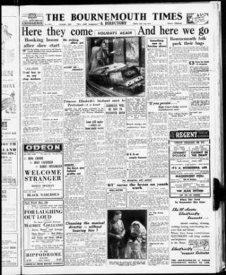 cover page of Bournemouth Times and Directory published on May 2, 1947