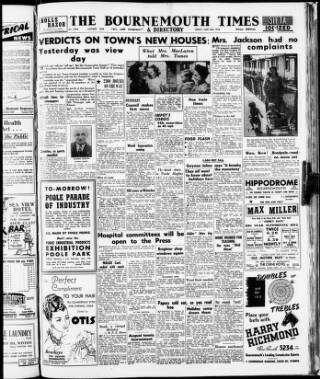 cover page of Bournemouth Times and Directory published on June 18, 1948
