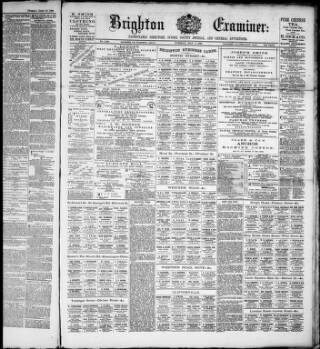 cover page of Brighton Examiner published on May 4, 1880