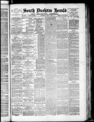 cover page of South Durham Herald published on May 4, 1889