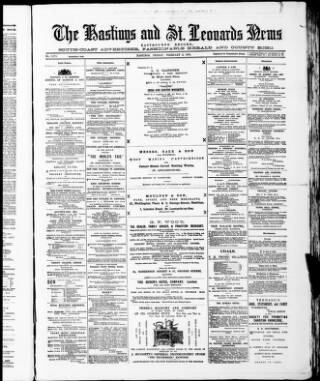 cover page of Hastings and St. Leonards News published on February 2, 1894