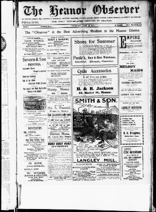 cover page of Heanor Observer published on June 18, 1914