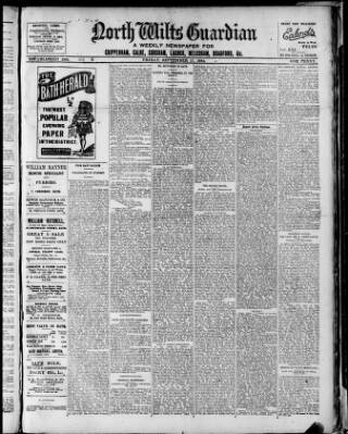 cover page of North Wilts Guardian published on September 17, 1915