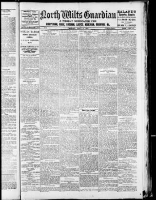 cover page of North Wilts Guardian published on May 4, 1917