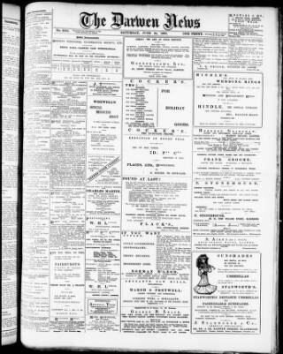 cover page of Darwen News published on June 24, 1905