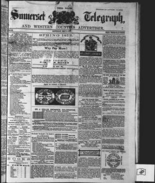 cover page of East Somerset Telegraph published on May 4, 1872