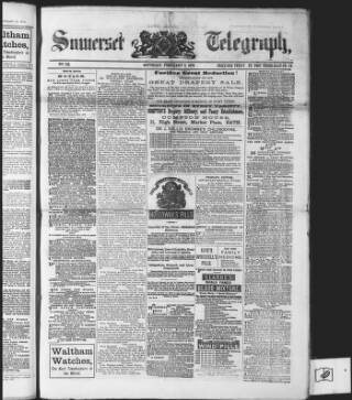 cover page of East Somerset Telegraph published on February 2, 1878