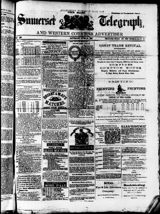 cover page of East Somerset Telegraph published on June 18, 1881