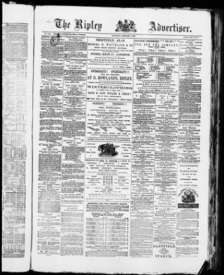 cover page of Ripley Advertiser published on February 2, 1878