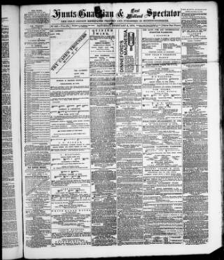 cover page of Hunts Guardian published on February 2, 1878