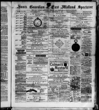 cover page of Hunts Guardian published on September 17, 1881