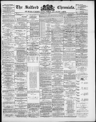 cover page of Salford Chronicle published on June 18, 1887