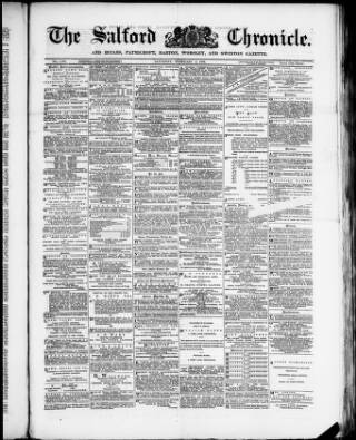 cover page of Salford Chronicle published on February 2, 1889