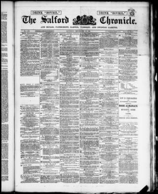 cover page of Salford Chronicle published on September 28, 1889