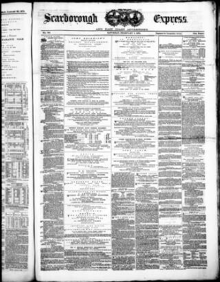 cover page of Scarborough Express and General Advertiser published on February 2, 1878