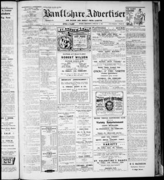 cover page of Banffshire Advertiser published on February 2, 1949