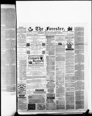 cover page of The Forester (Coleford) published on February 24, 1881