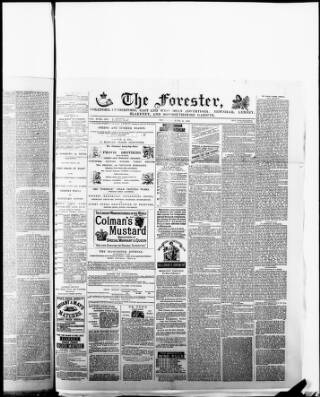 cover page of The Forester (Coleford) published on June 9, 1881