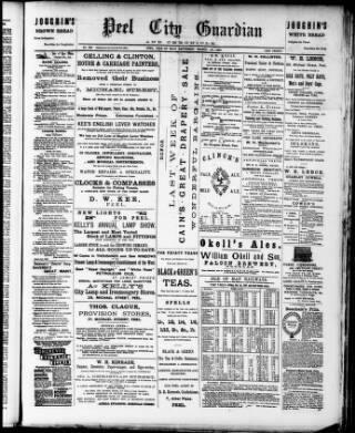 cover page of Peel City Guardian published on March 19, 1898