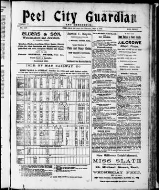 cover page of Peel City Guardian published on May 4, 1912