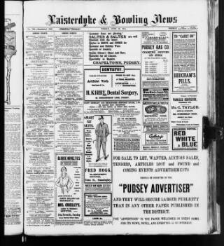 cover page of Laisterdyke & Bowling News published on June 18, 1915