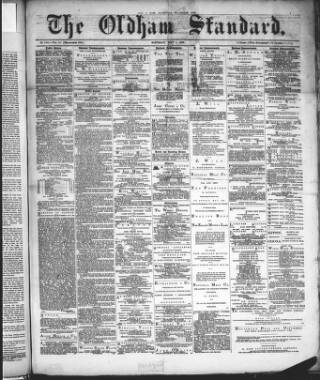 cover page of Oldham Standard published on May 4, 1889