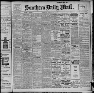 cover page of Southern Daily Mail published on June 18, 1903