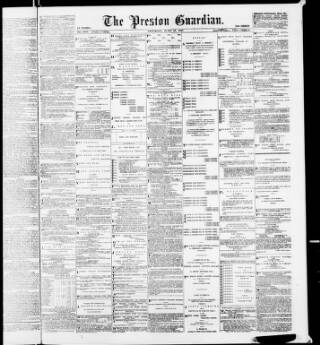 cover page of Preston Guardian published on June 18, 1887