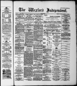 cover page of Wexford Independent published on February 2, 1901