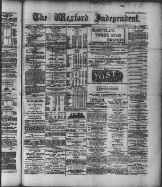 cover page of Wexford Independent published on September 17, 1902