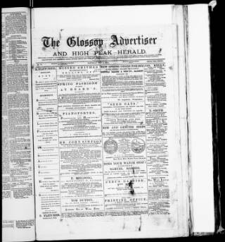 cover page of North Derbyshire & North Cheshire Advertiser published on May 4, 1872