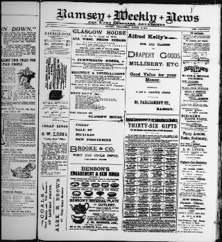 cover page of Ramsey Weekly News published on March 19, 1902