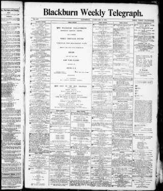 cover page of Blackburn Weekly Telegraph published on February 2, 1918