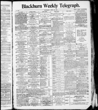 cover page of Blackburn Weekly Telegraph published on June 29, 1918