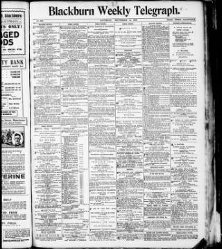 cover page of Blackburn Weekly Telegraph published on September 14, 1918