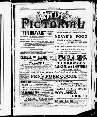 cover page of Lady's Pictorial published on September 17, 1887
