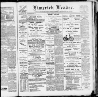 cover page of Limerick Leader published on May 2, 1906