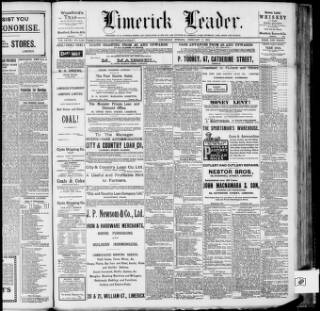 cover page of Limerick Leader published on February 2, 1916