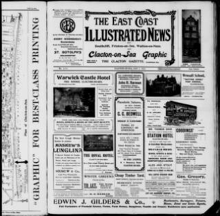 cover page of Clacton Graphic and East Coast Illustrated News published on May 2, 1914