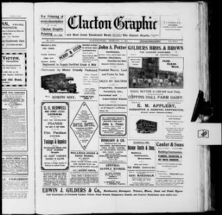 cover page of Clacton Graphic and East Coast Illustrated News published on February 2, 1924