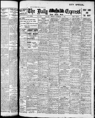 cover page of Dublin Daily Express published on November 2, 1917