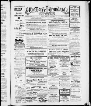 cover page of Londonderry Standard published on September 17, 1954